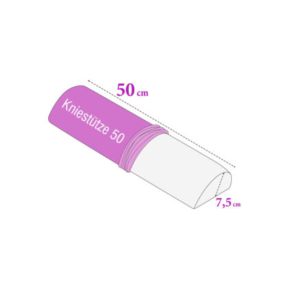 Bezug für Kniestütze halbrund